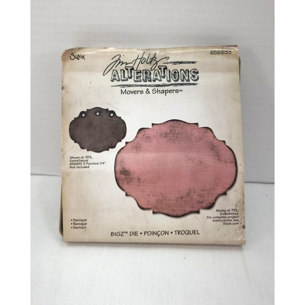 Sizzix Bigz Die Tim Holtz Movers and Shapers Baroque 656633